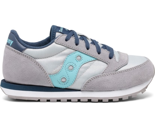 Tenis Saucony Jazz Original Niños Zapatillas Gris / Light Azules México MX-146-LJ